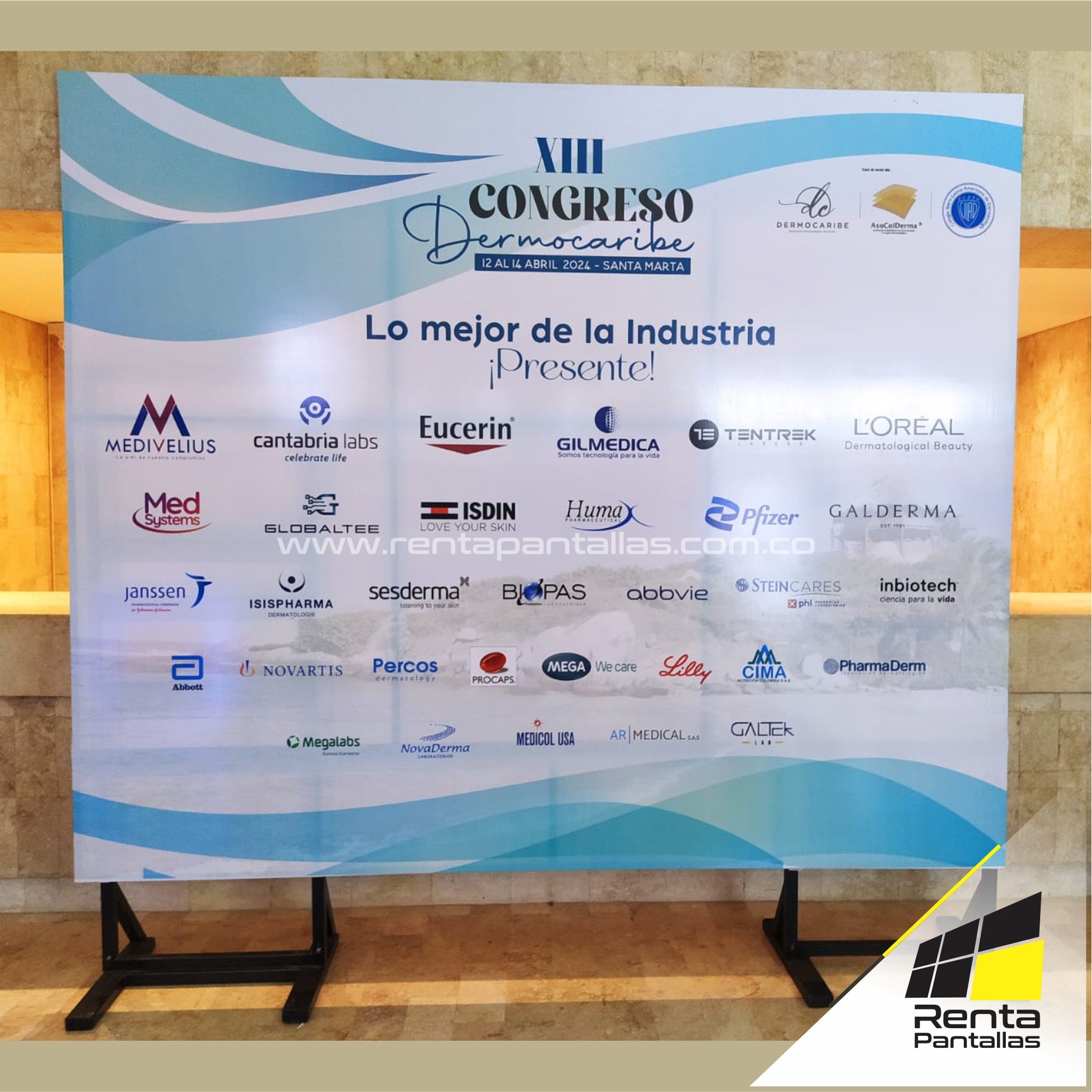 Backing Baner con  Soporte Movil en Santa Marta 