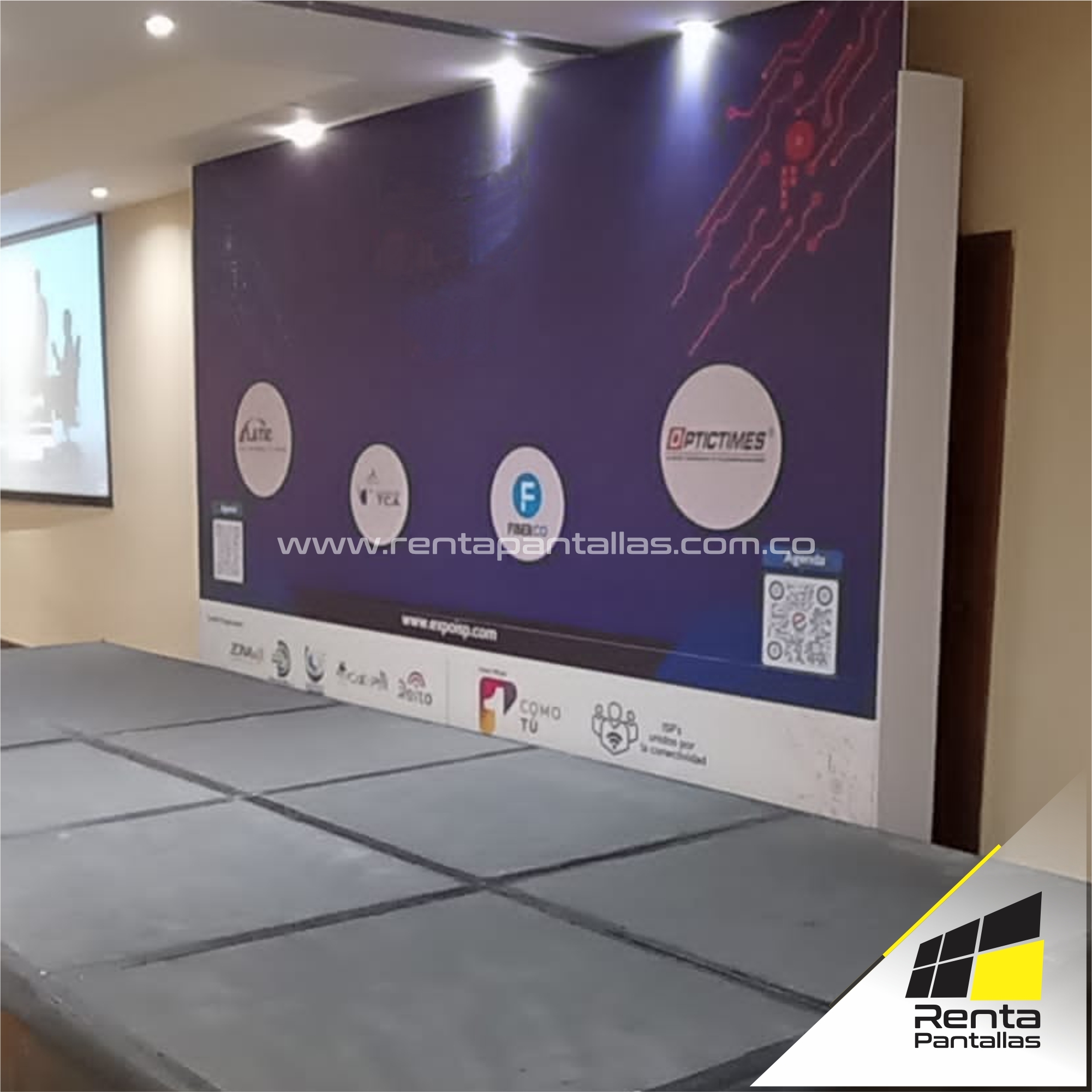 Backing Baner para Tarima de Fondo